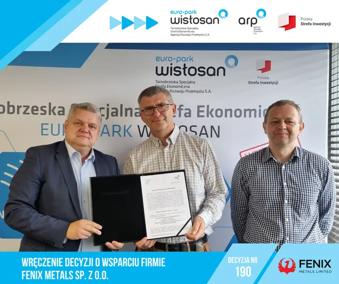 Obraz: Polska Strefa Inwestycji wspiera Fenix Metals