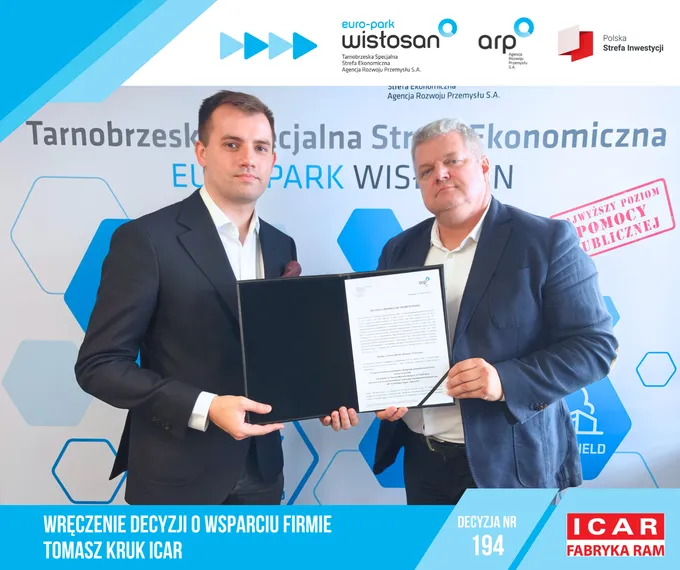 Obraz: ICAR Tomasz Kruk z decyzją o wsparciu