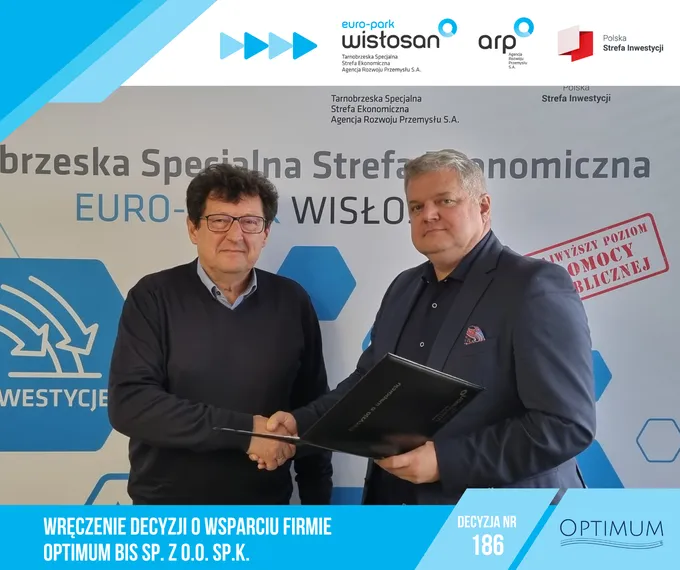 Obraz: Decyzja o wsparciu dla Optimum BIS sp z o.o.